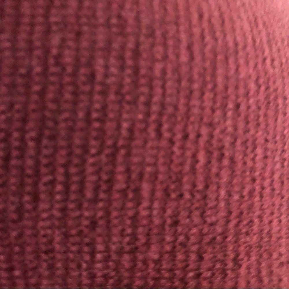 Eileen Fisher Merino WOOL Cardigan Sweater S One Button Close Burgundy Cozy Soft - Picture 6 of 8